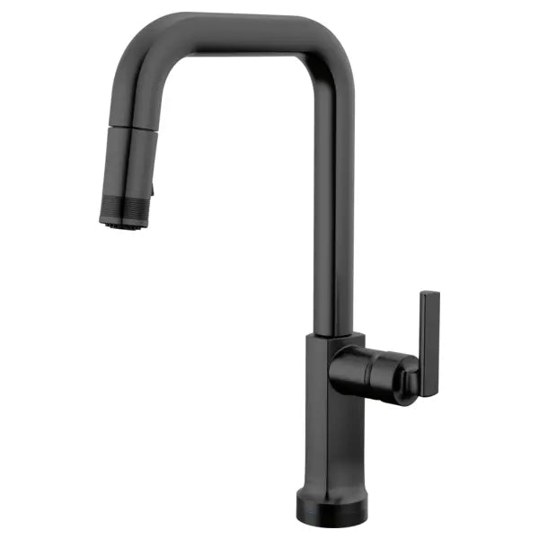 Brizo Kintsu 1.8 GPM Single Hole Pull Down Kitchen Faucet with On/Off Touch Activation and Square Spout - Less Handle