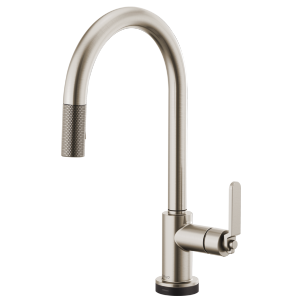 Brizo Litze Single Handle Arc Spout SmartTouch Pull Down Kitchen Faucet with Industrial Handle and On/Off Touch Activation - Limited Lifetime Warranty