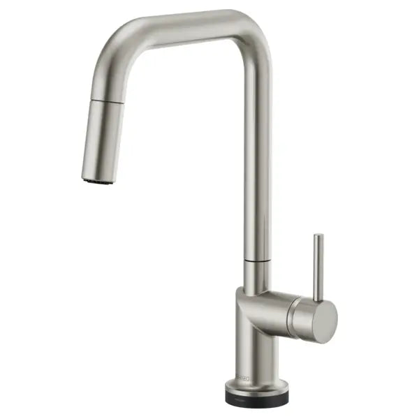 Brizo Odin 1.8 GPM Single Hole Pull Down Kitchen Faucet with On/Off Touch Activation and Square Spout - Less Handle
