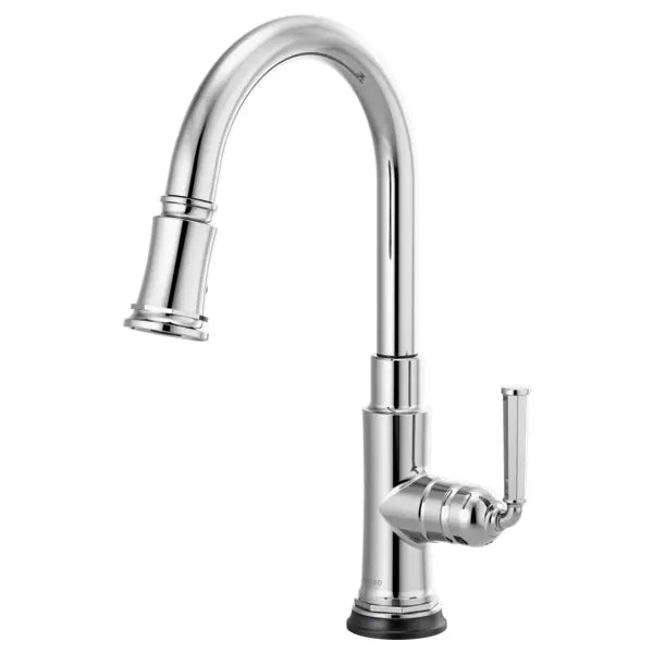 Brizo Rook 1.8 GPM Single Hole Pull Down Kitchen Faucet with MagneDock and SmartTouch - Limited Lifetime Warranty (5 Year on Electronic Parts)