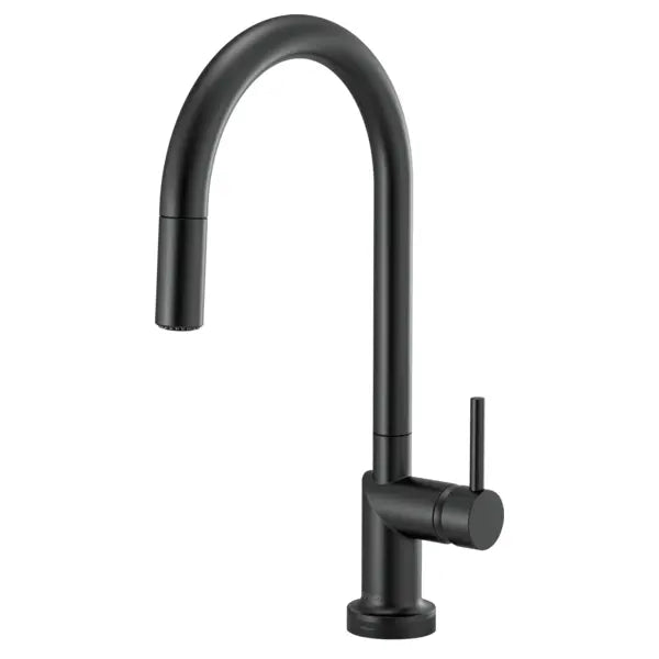 Brizo Odin 1.8 GPM Single Hole Pull Down Kitchen Faucet with On/Off Touch Activation and Arc Spout - Less Handle