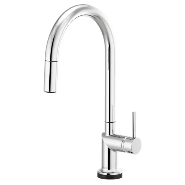 Brizo Odin 1.8 GPM Single Hole Pull Down Kitchen Faucet with On/Off Touch Activation and Arc Spout - Less Handle