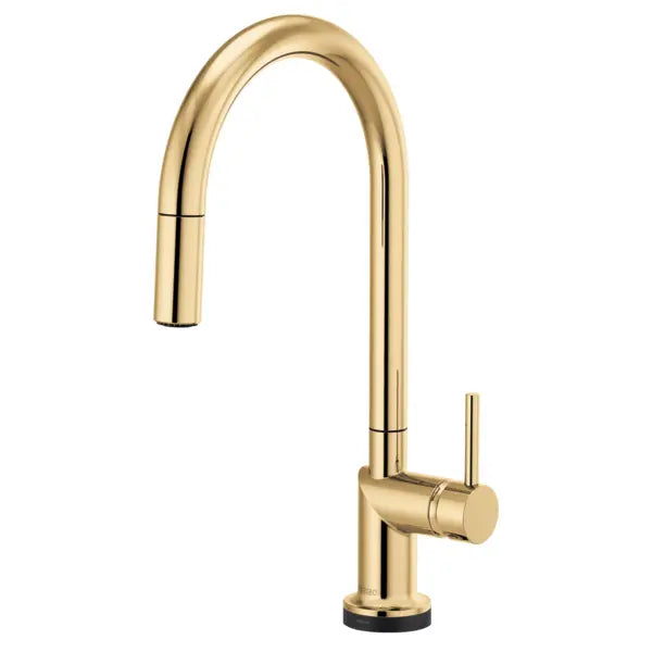Brizo Odin 1.8 GPM Single Hole Pull Down Kitchen Faucet with On/Off Touch Activation and Arc Spout - Less Handle