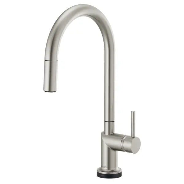 Brizo Odin 1.8 GPM Single Hole Pull Down Kitchen Faucet with On/Off Touch Activation and Arc Spout - Less Handle