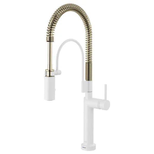 Brizo Odin 1.8 GPM Semi-Professional Kitchen Faucet with On/Off Touch Activation and Two-function Wand - Less Handle