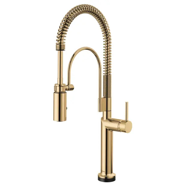 Brizo Odin 1.8 GPM Semi-Professional Kitchen Faucet with On/Off Touch Activation and Two-function Wand - Less Handle