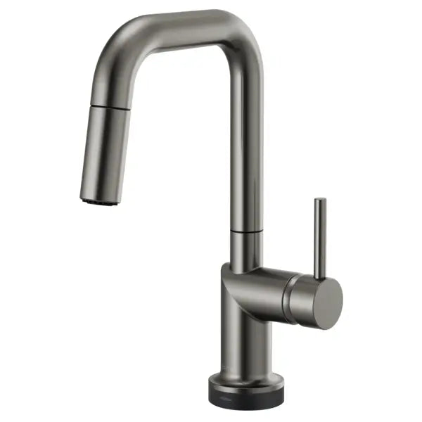 Brizo Odin 1.8 GPM Single Hole Pull Down Bar Faucet with On/Off Touch Activation and Square Spout - Less Handle
