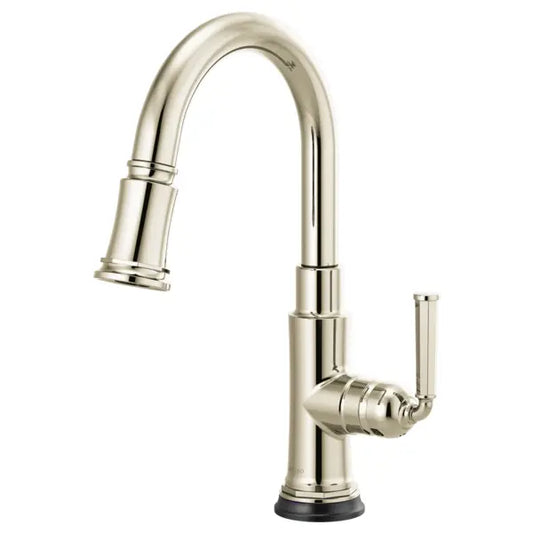 Brizo Rook 1.8 GPM Single Hole Pull Down Prep Kitchen Faucet with MagneDock and SmartTouch - Limited Lifetime Warranty (5 Year on Electronic Parts)