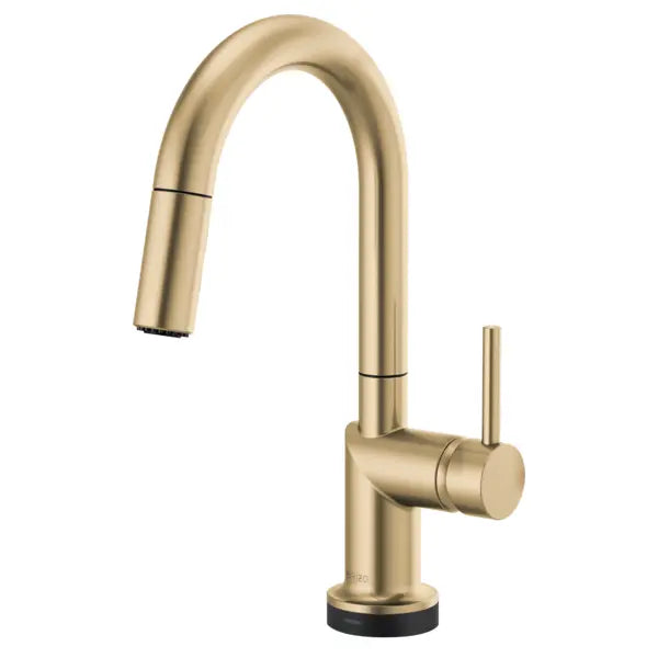 Brizo Odin 1.8 GPM Single Hole Pull Down Bar Faucet with On/Off Touch Activation and Arc Spout - Less Handle