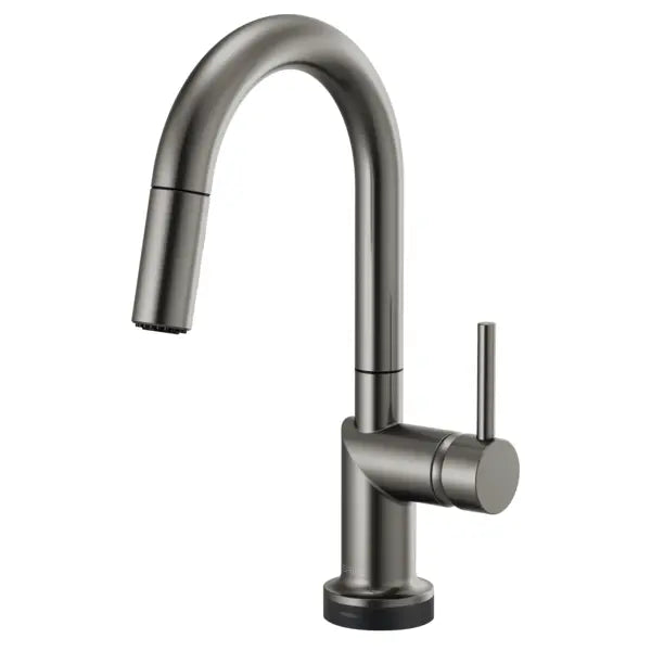 Brizo Odin 1.8 GPM Single Hole Pull Down Bar Faucet with On/Off Touch Activation and Arc Spout - Less Handle