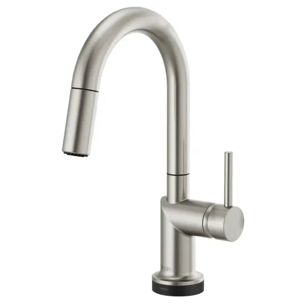 Brizo Odin 1.8 GPM Single Hole Pull Down Bar Faucet with On/Off Touch Activation and Arc Spout - Less Handle