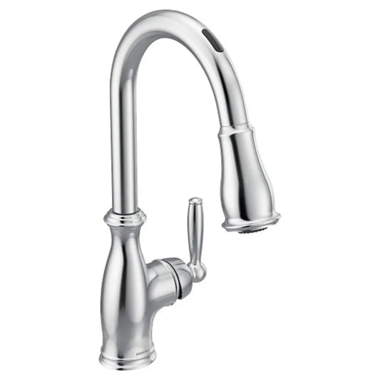 Moen Brantford Smart Faucet 1.5 GPM Single Hole Pull Down Kitchen Faucet with Voice Control