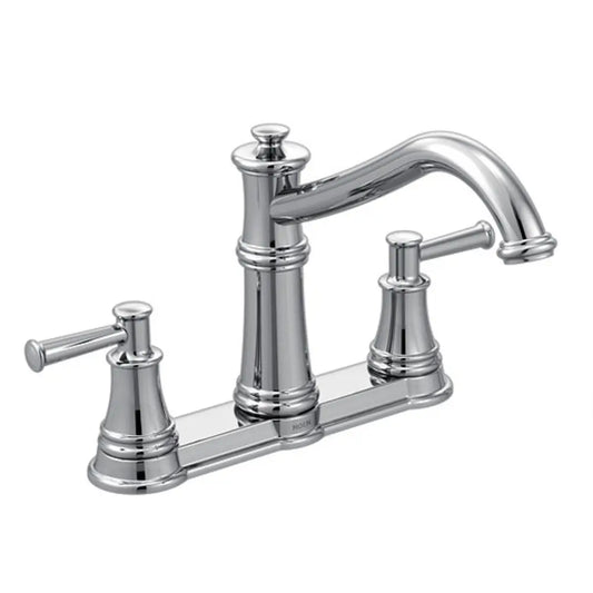 Moen Belfield 1.5 GPM High-Arc Double Handle Kitchen Faucet