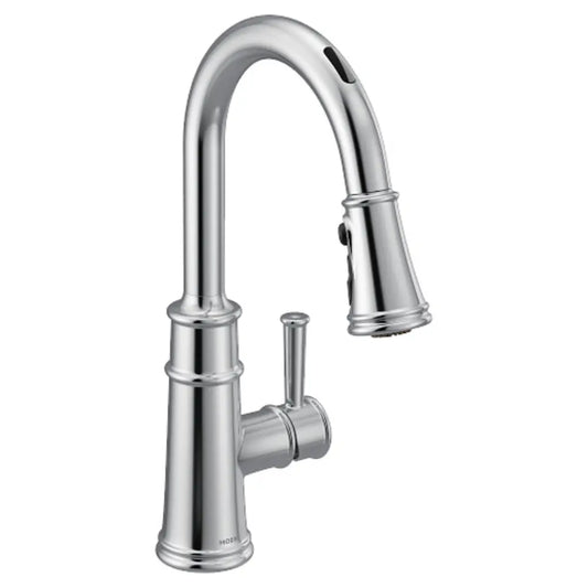 Moen Belfield Smart Faucet 1.5 GPM Single Hole Pull Down Kitchen Faucet with Voice Control