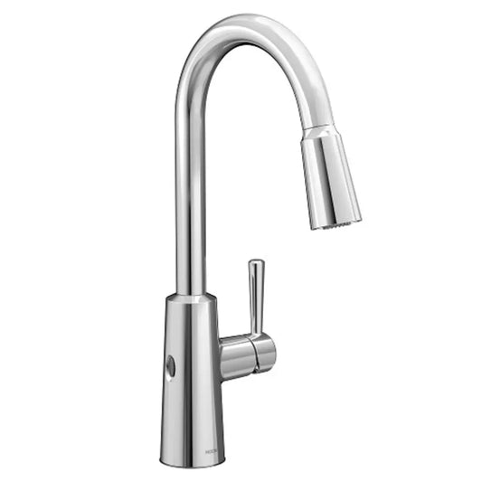 Moen Riley Pull-Down Spray High-Arc Kitchen Faucet with Reflex and Power Clean
