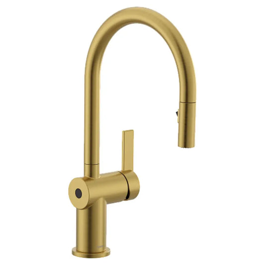 Moen Cia 1.5 GPM Single Hole Pull Down Kitchen Faucet with MotionSense- Includes Escutcheon