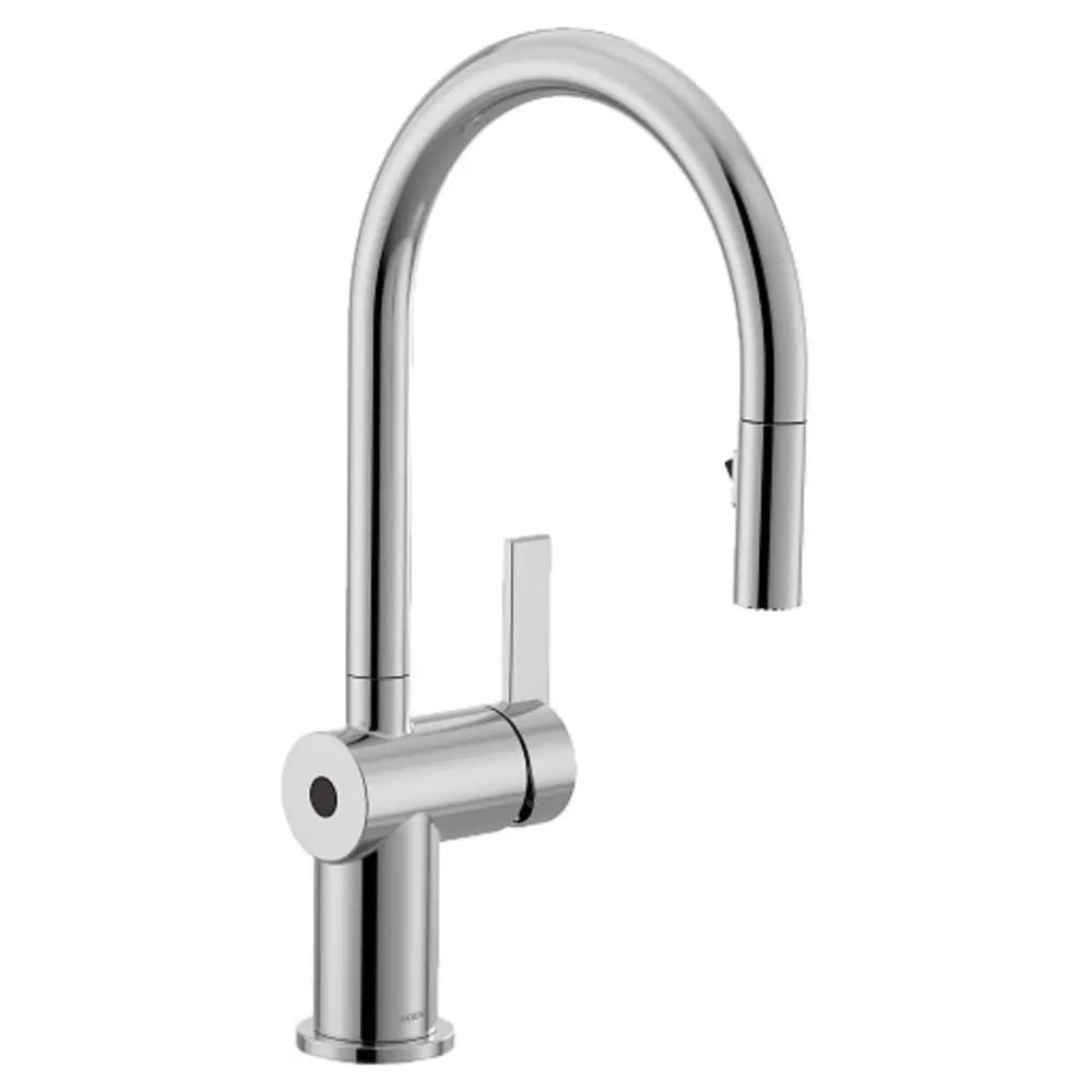 Moen Cia 1.5 GPM Single Hole Pull Down Kitchen Faucet with MotionSense- Includes Escutcheon