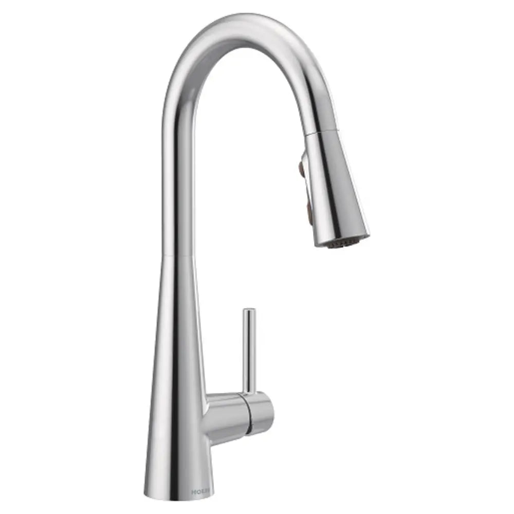 Moen Sleek 1.5 GPM Single Hole Pull Down Kitchen Faucet - Includes Escutcheon