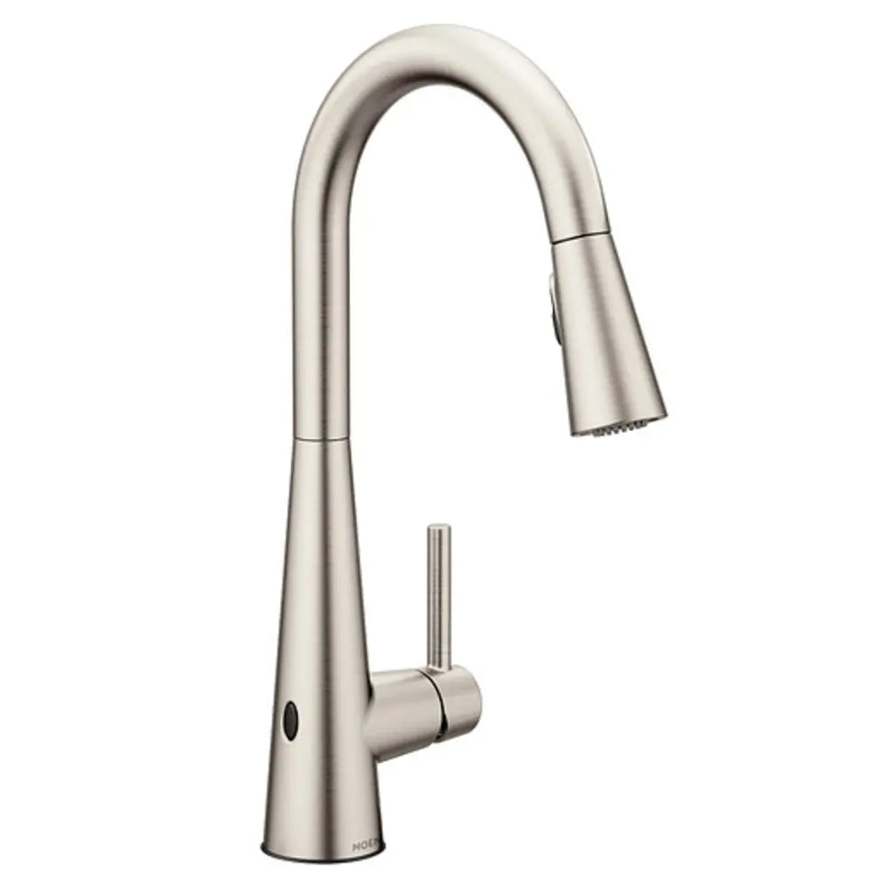 Moen Sleek 1.5 GPM Single Hole Pull Down Kitchen Faucet with MotionSense