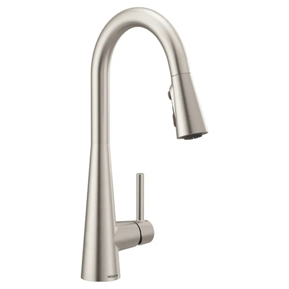 Moen Sleek 1.5 GPM Single Hole Pull Down Kitchen Faucet - Includes Escutcheon