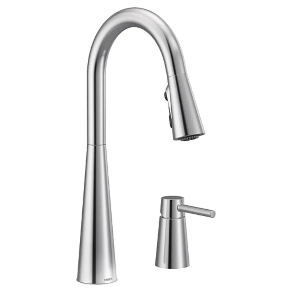 Moen 1.5 GPM Sleek One Handle High Arc Pulldown Kitchen Faucet
