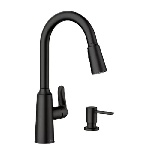 Moen Edwyn 1.5 GPM Pull-Down Kitchen Faucet - Includes Soap Dispenser