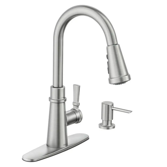 Moen Tullis 1.5 GPM Single Hole Pull-Down Kitchen Faucet