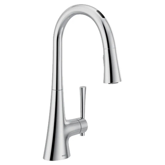Moen Kurv Smart Faucet 1.5 GPM Single Hole Pull Down Kitchen Faucet with Voice Control