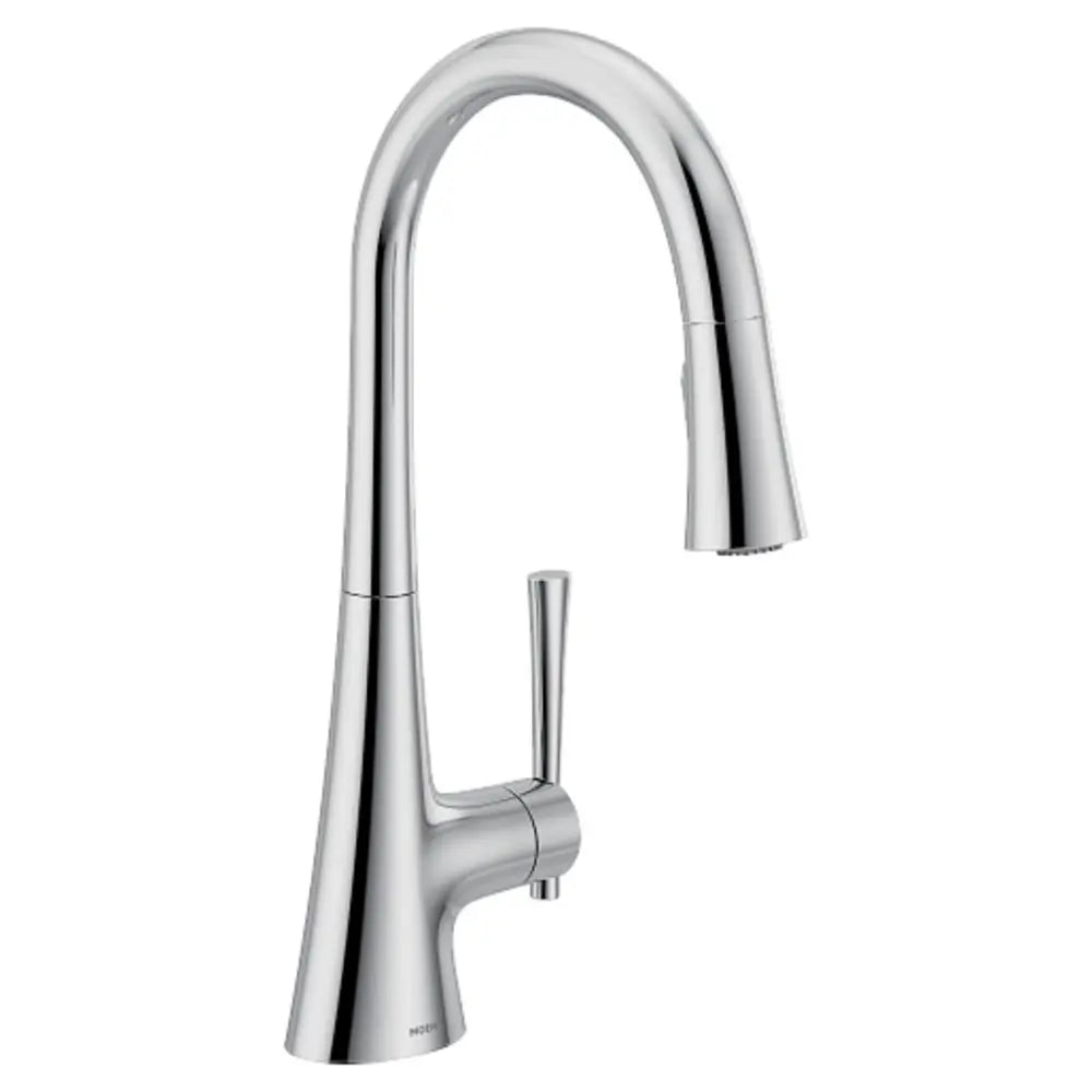 Moen Kurv 1.5 GPM Single Hole Pull Down Kitchen Faucet with Hands Free Capability