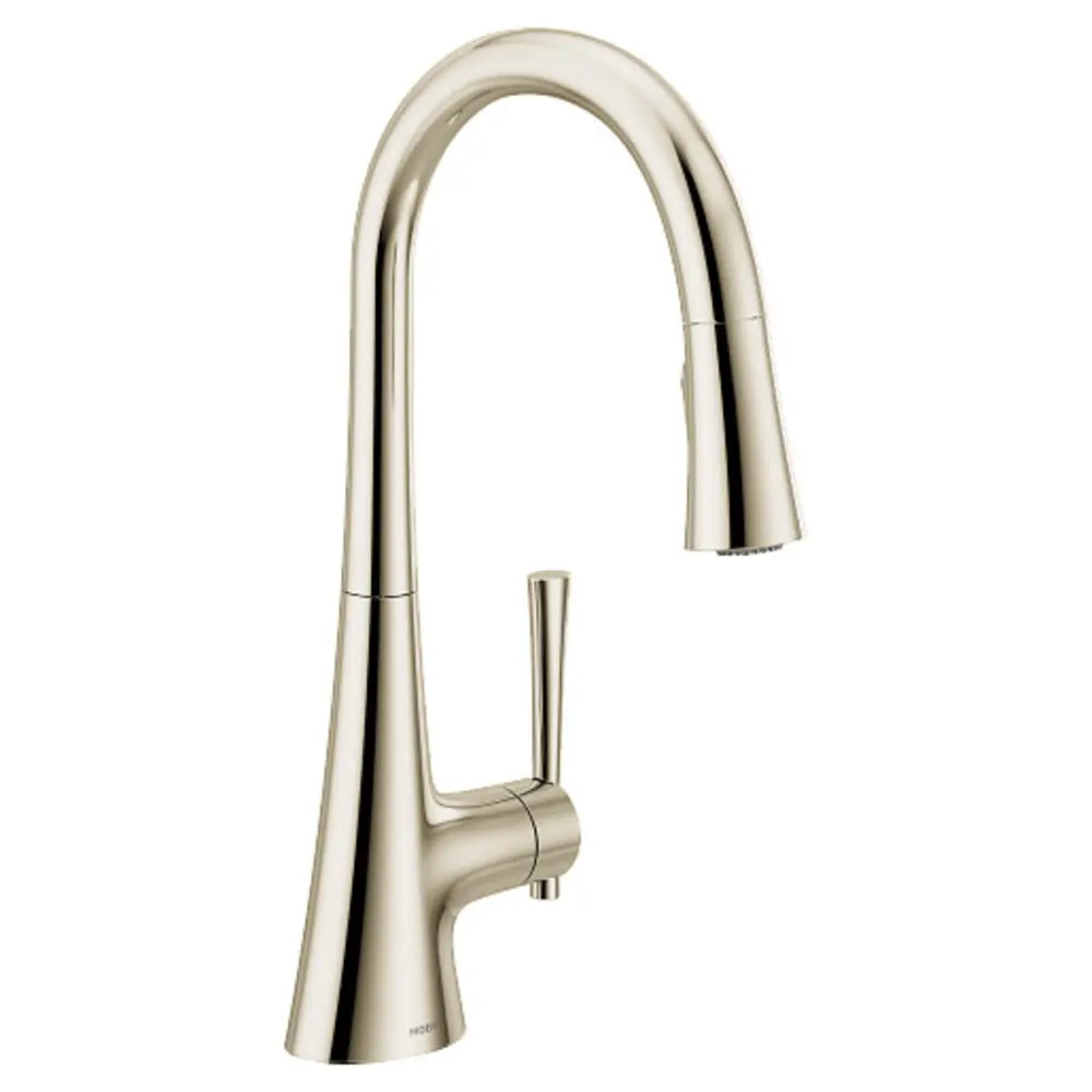 Moen Kurv 1.5 GPM Single Hole Pull Down Kitchen Faucet with Hands Free Capability