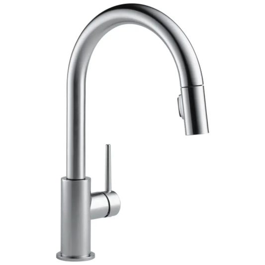 Delta Trinsic Pull-Down Kitchen Faucet with Magnetic Docking Spray Head and Soap/Lotion Dispenser - Includes Lifetime Warranty
