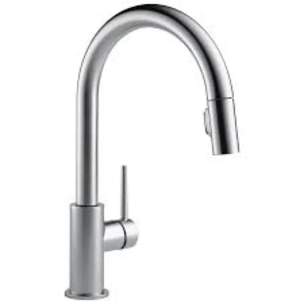 Delta Trinsic 1.8 GPM Single Hole Pull Down Kitchen Faucet with Limited Swivel