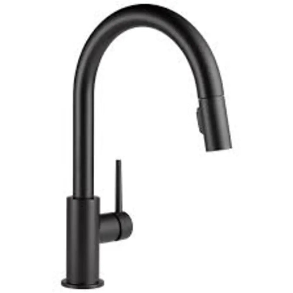 Delta Trinsic 1.8 GPM Single Hole Pull Down Kitchen Faucet with Limited Swivel