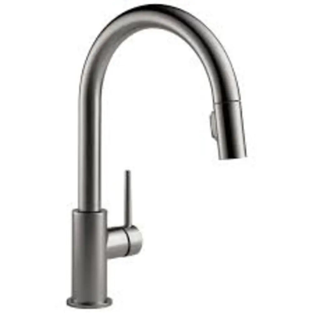 Delta Trinsic 1.8 GPM Single Hole Pull Down Kitchen Faucet with Limited Swivel
