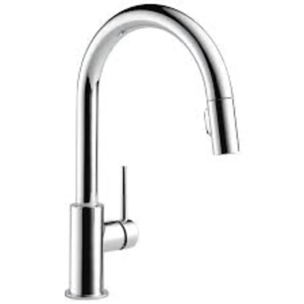 Delta Trinsic 1.8 GPM Single Hole Pull Down Kitchen Faucet with Limited Swivel
