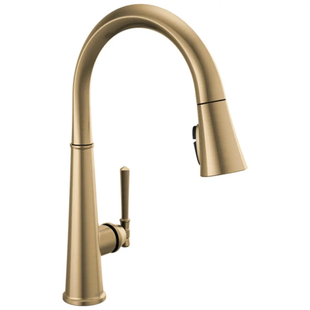 Delta Emmeline 1.8 GPM Single Hole Pull Down Kitchen Faucet with ShieldSpray and Magnetic Docking Spray Head