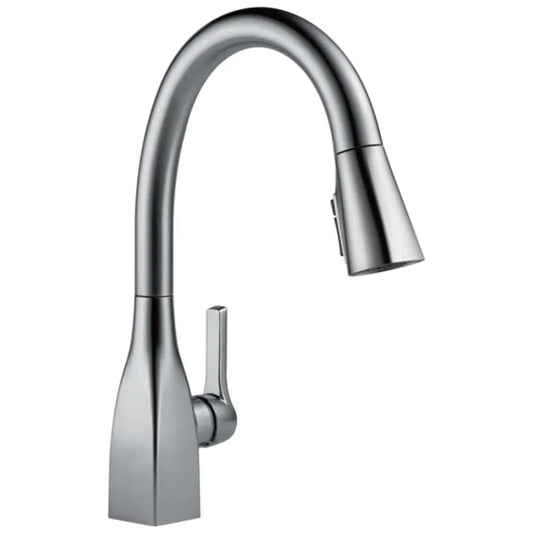 Delta Mateo 1.8 GPM Single Hole Kitchen Faucet with Diamond Seal and Touch-Clean Technology