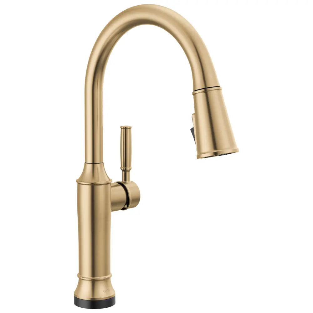 Delta Renaldi 1.8 GPM Single Hole Pull Down Touchless Kitchen Faucet with Touch2O Technology and Magnetic Docking Spray Head