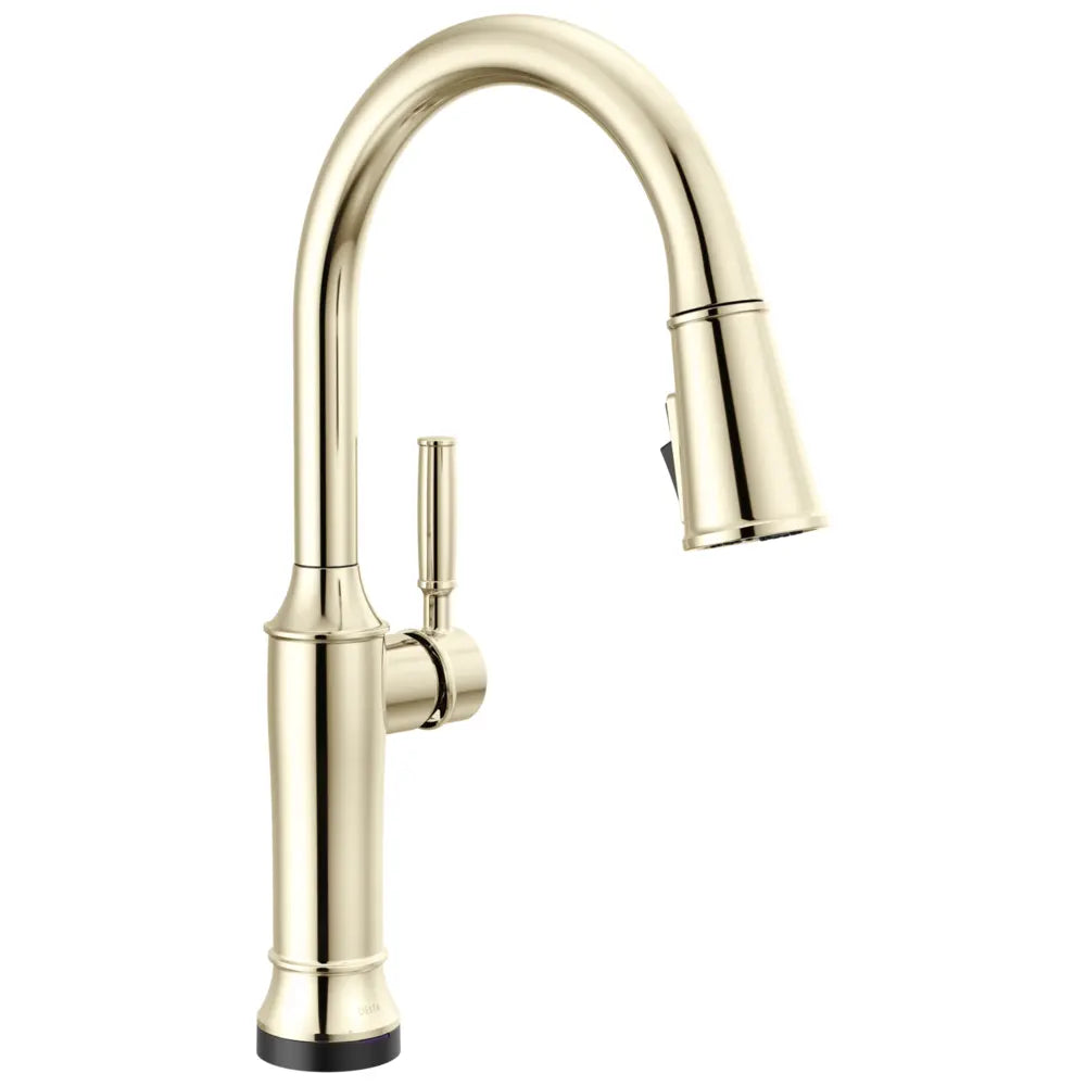 Delta Renaldi 1.8 GPM Single Hole Pull Down Touchless Kitchen Faucet with Touch2O Technology and Magnetic Docking Spray Head