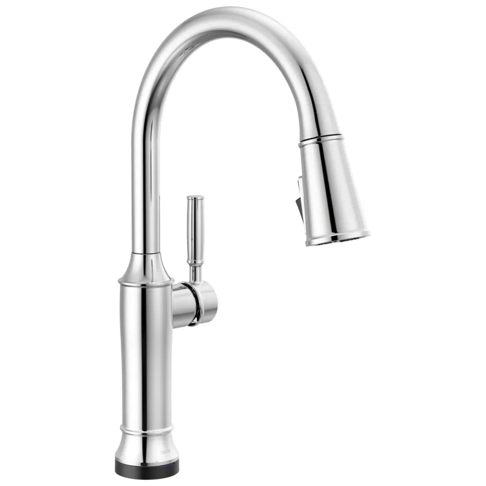Delta Renaldi 1.8 GPM Single Hole Pull Down Touchless Kitchen Faucet with Touch2O Technology and Magnetic Docking Spray Head