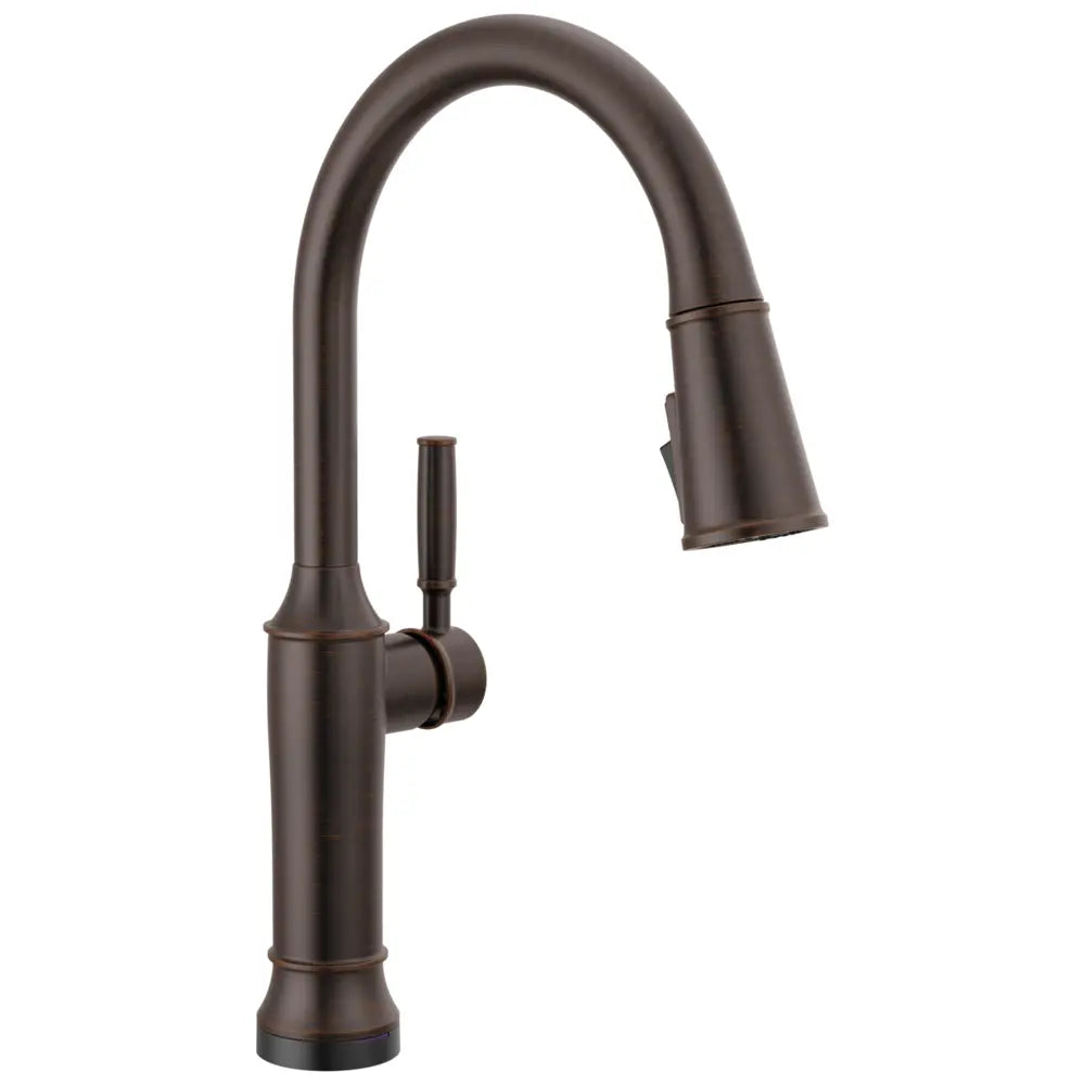Delta Renaldi 1.8 GPM Single Hole Pull Down Touchless Kitchen Faucet with Touch2O Technology and Magnetic Docking Spray Head