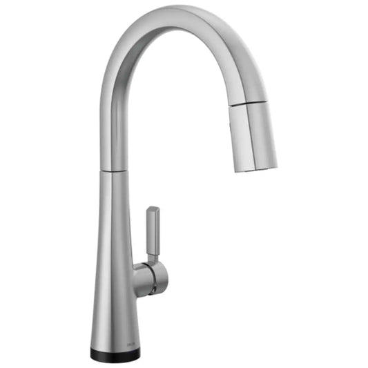 Delta Monrovia 1.8 GPM Deck Mounted Pull Down Kitchen Faucet with DIAMOND Seal, Touch-Clean, MagnaTite, and Touch2O Technologies