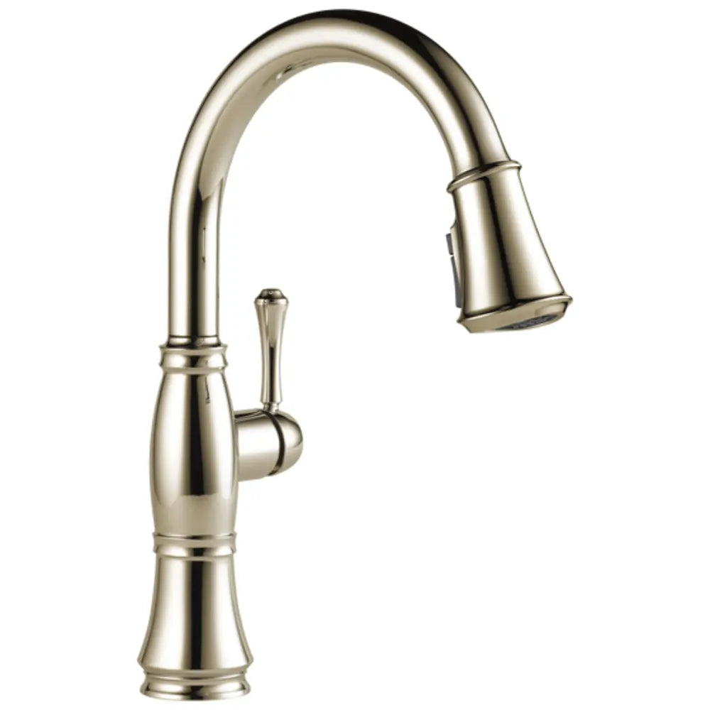 Delta Cassidy Pull-Down Kitchen Faucet with Magnetic Docking Spray Head and ShieldSpray - Includes Lifetime Warranty