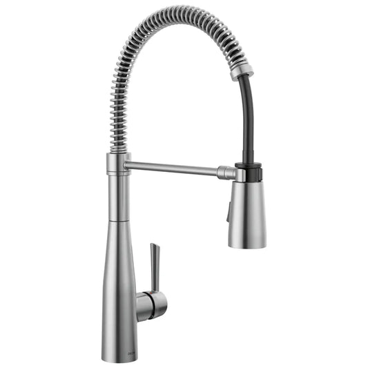 Delta Essa 1.8 GPM Single Hole Pre-Rinse Pull Down Kitchen Faucet - Includes Escutcheon