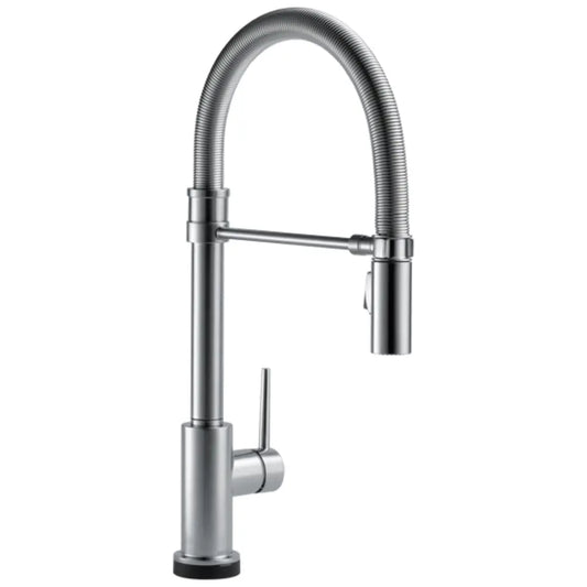 Delta Trinsic Pre-Rinse Pull-Down Kitchen Faucet with On/Off Touch Activation, Magnetic Docking Spray Head - Limited Lifetime Warranty (5 Year on Electronic Parts)