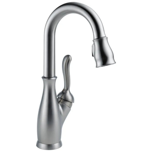 Delta Leland Pull-Down Spray Bar/Prep Faucet with Diamond Seal Technology, Touch Clean, and MagnaTite Docking Technology