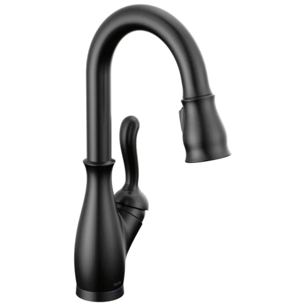 Delta Leland 1.8 GPM Single Hole Pull Down Touchless Bar Faucet with Touch2O, Touch-Clean, MagnaTite Docking and Diamond Seal Cartridge Technologies