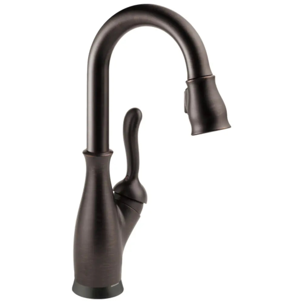 Delta Leland 1.8 GPM Single Hole Pull Down Touchless Bar Faucet with Touch2O, Touch-Clean, MagnaTite Docking and Diamond Seal Cartridge Technologies