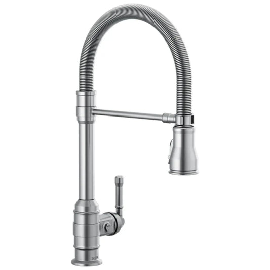 Delta Broderick 1.8 GPM Semi Pro Single Hole Pre-Rinse Pull Down Kitchen Faucet