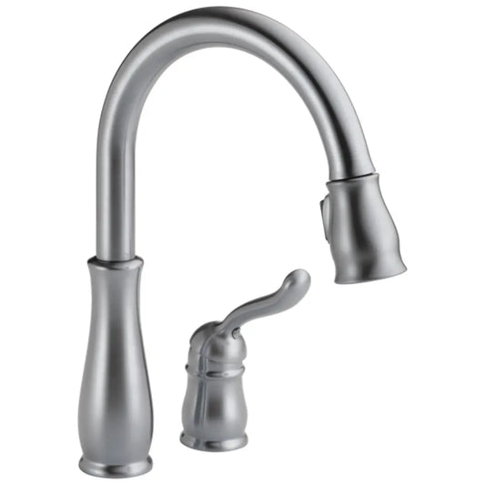 Delta Leland Pull-Down Kitchen Faucet with Magnetic Docking Spray Head and Soap/Lotion Dispenser - Includes Lifetime Warranty
